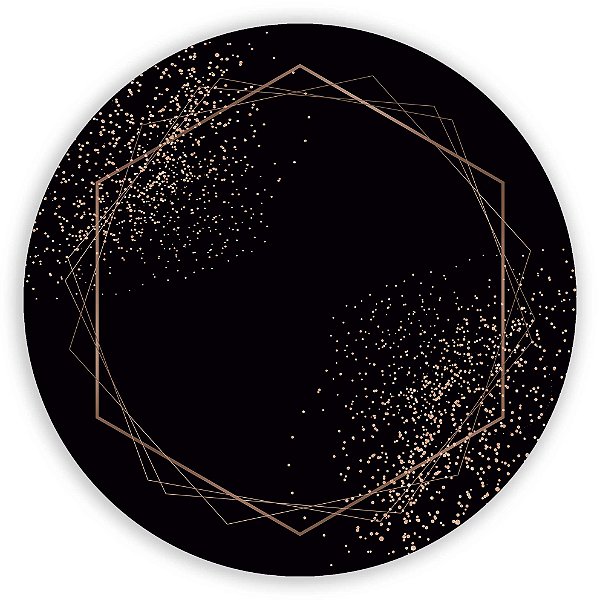 Mini Painel - Geometrico Glitter - Sublimado 3D