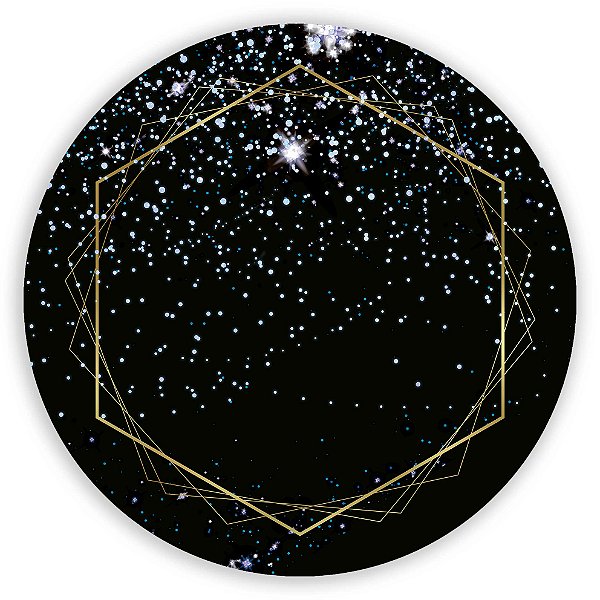 Mini Painel - Geometrico Glitter - Sublimado 3D