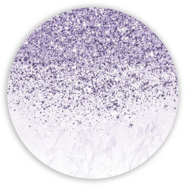Mini Painel - Glitter Lilás - Sublimado 3D