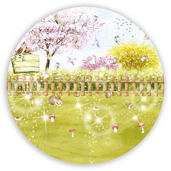 Mini Painel - Jardim Aquarela - Sublimado 3D