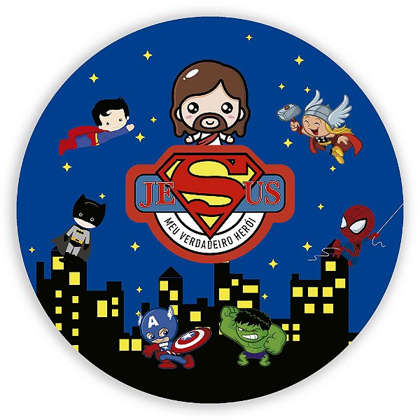 Mini Painel - Jesus Cute - Sublimado 3D