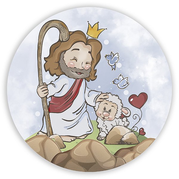 Mini Painel - Jesus Cute - Sublimado 3D