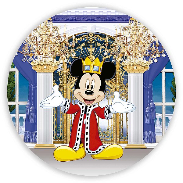 Mini Painel - Mickey Realeza - Sublimado 3D