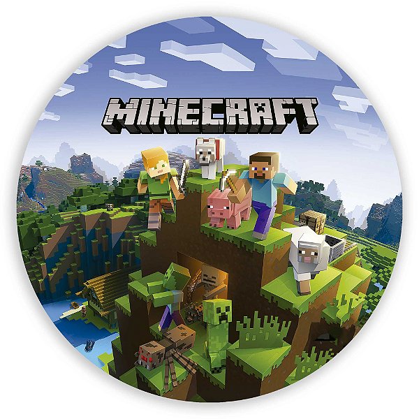 Mini Painel - Minecraft - Sublimado 3D