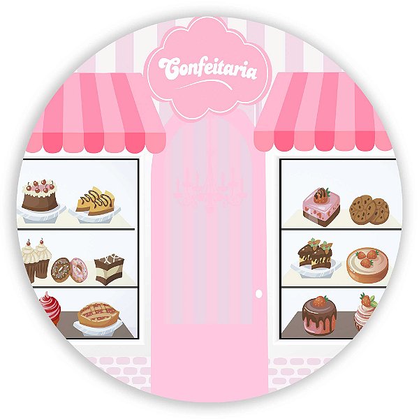 Mini Painel - Minnie Confeitaria - Sublimado 3D