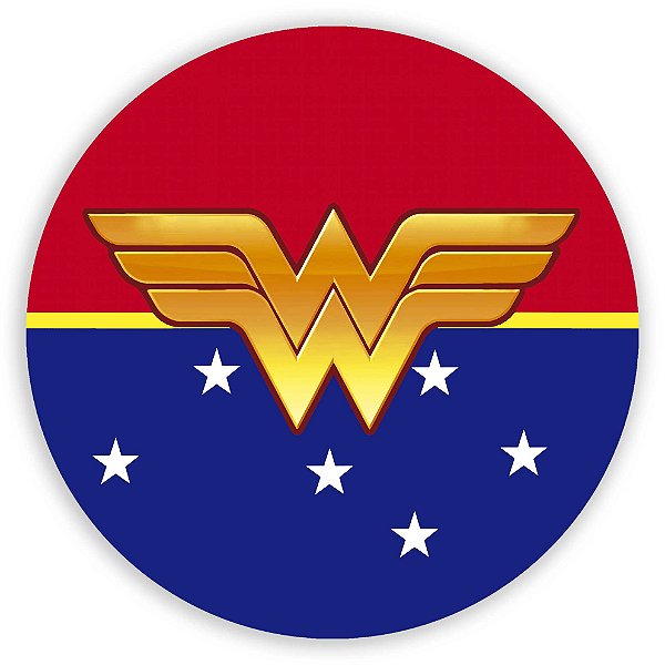 Mini Painel - Mulher Maravilha Simbolo - Sublimado 3D