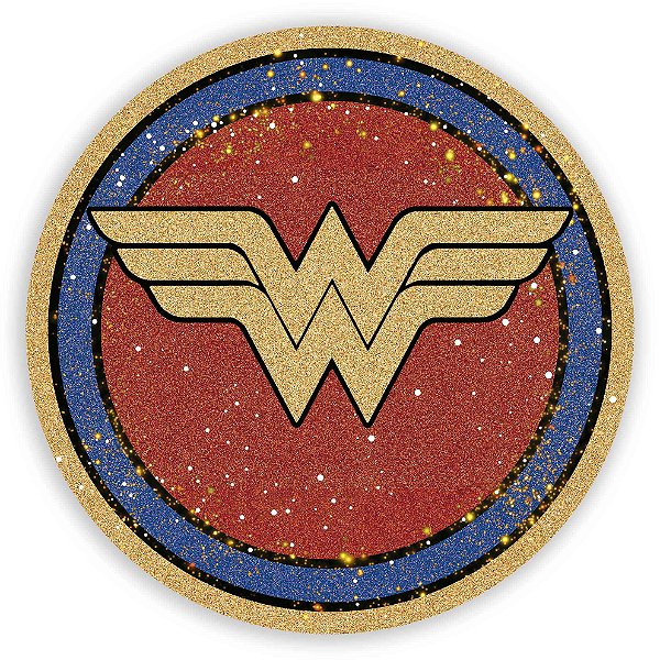 Mini Painel - Mulher Maravilha Simbolo - Sublimado 3D