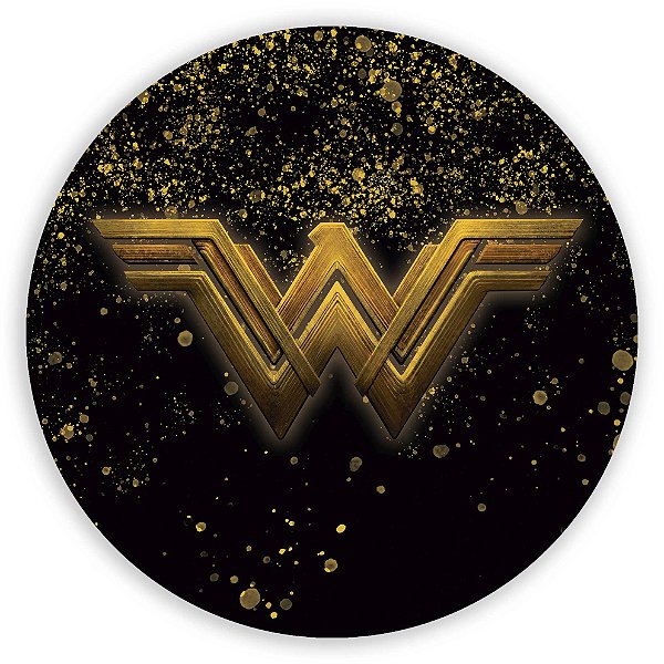 Mini Painel - Mulher Maravilha Simbolo - Sublimado 3D