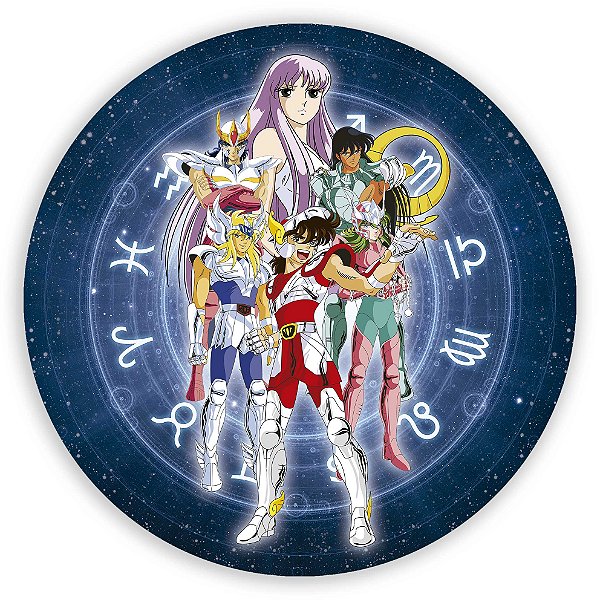 Mini Painel - Os Cavaleiros do Zodíaco - Sublimado 3D