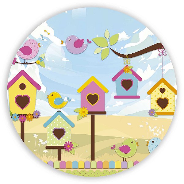 Mini Painel - Passaros - Sublimado 3D