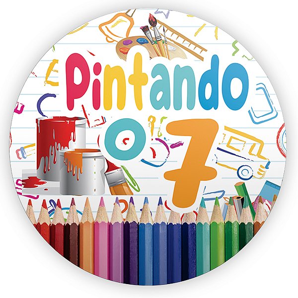 Mini Painel - Pintando o Sete - Sublimado 3D