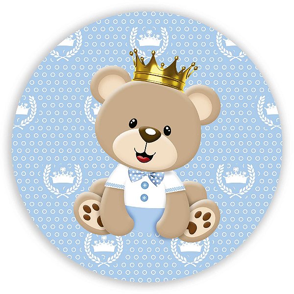 Mini Painel - Ursinho Realeza - Sublimado 3D