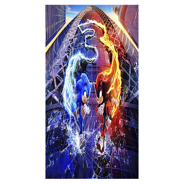 Faixa Lateral - Sonic Shadow - Sublimado 3D