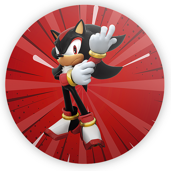 Painel Redondo - Sonic Shadow - Sublimado 3D