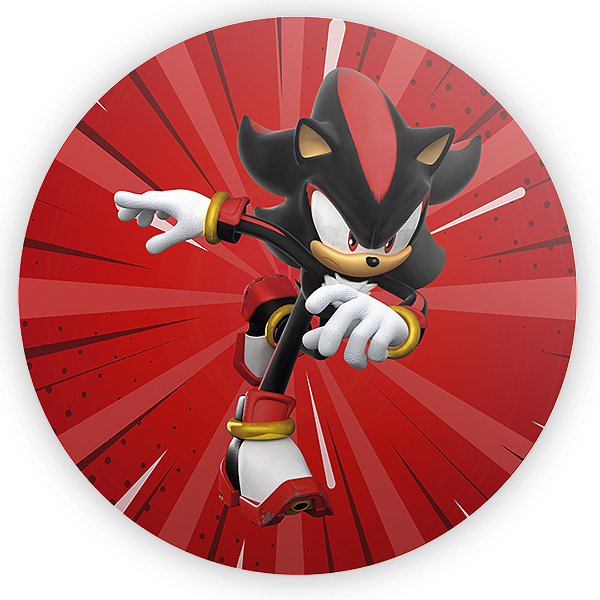 Painel Redondo - Sonic Shadow - Sublimado 3D