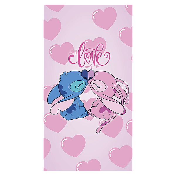 Faixa Lateral - Lilo Stitch Angel - Sublimado 3D