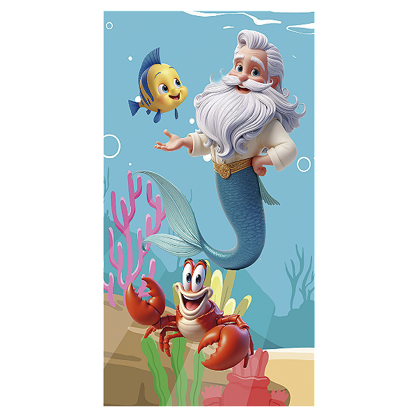 Faixa Lateral - Princesa Ariel - Sublimado 3D