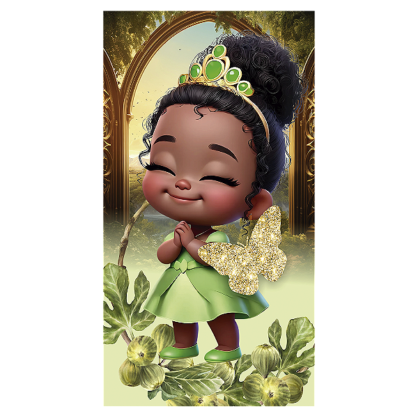 Faixa Lateral - Princesa Tiana - Sublimado 3D