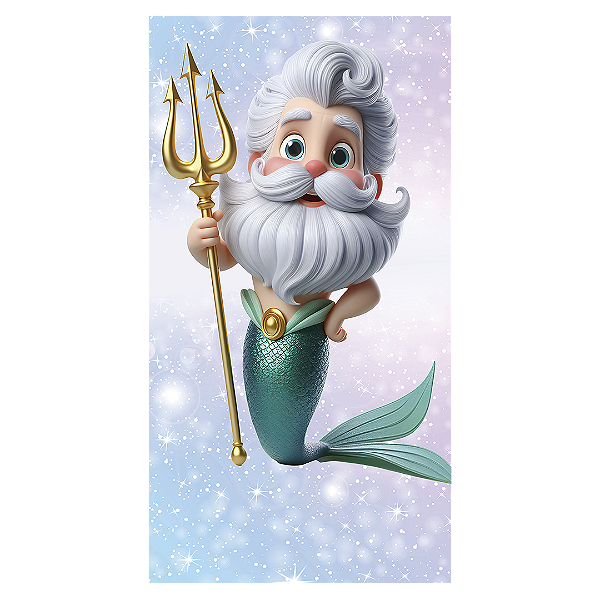 Faixa Lateral - Princesa Ariel - Sublimado 3D