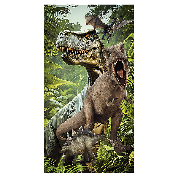 Faixa Lateral - Dinossauro Jurassic - Sublimado 3D