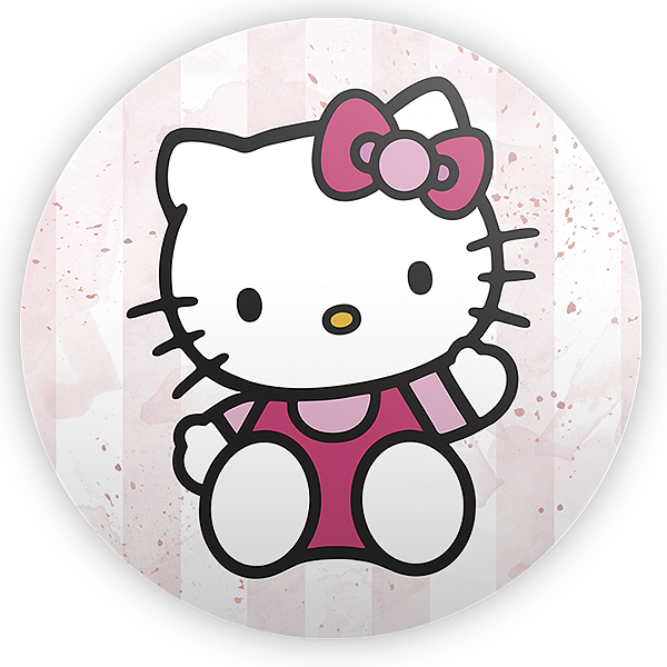 Painel Redondo - Hello Kitty - Sublimado 3D