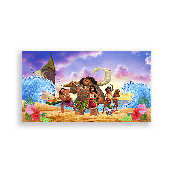 Painel Retangular - Moana - Sublimado 3D