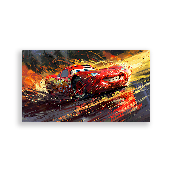 Painel Retangular - Carros McQueen - Sublimado 3D