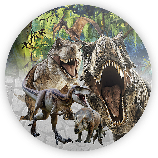 Mini Painel - Dinossauro Jurassic - Sublimado 3D