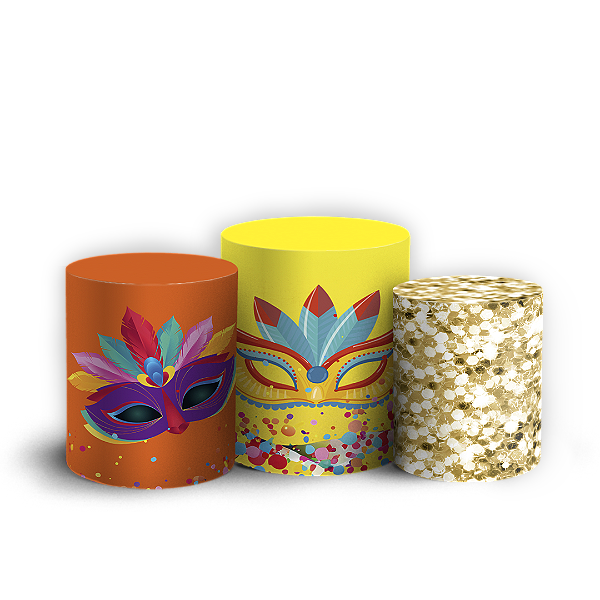 Trio Cilindro - Carnaval - Sublimado 3D