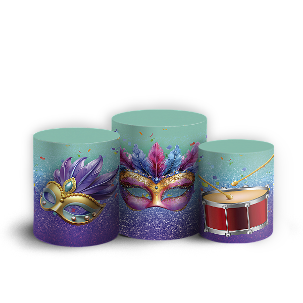 Trio Cilindro - Carnaval - Sublimado 3D