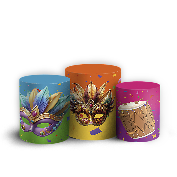 Trio Cilindro - Carnaval - Sublimado 3D