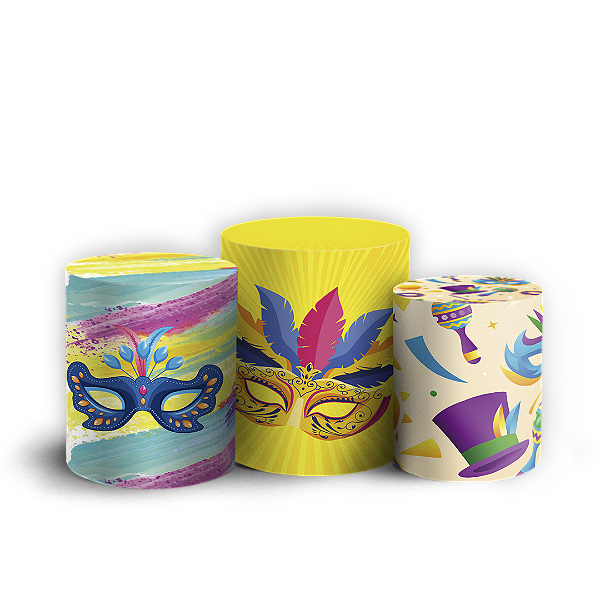 Trio Cilindro - Carnaval - Sublimado 3D