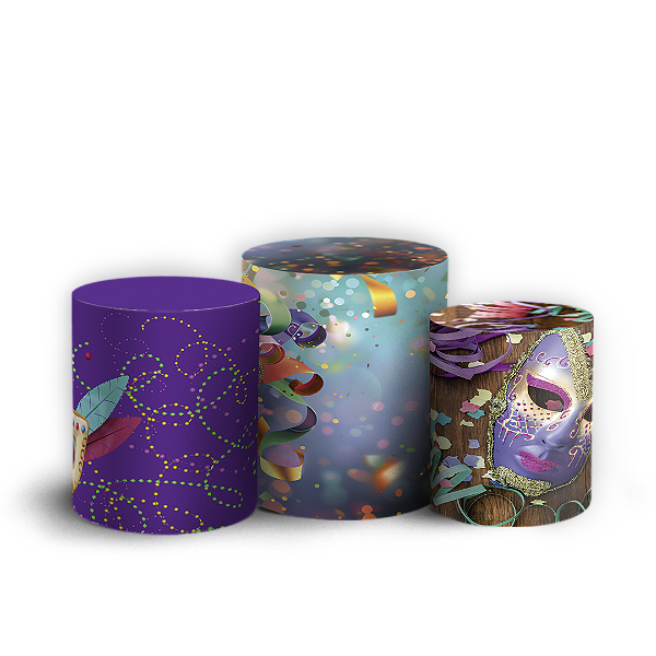 Trio Cilindro - Carnaval - Sublimado 3D