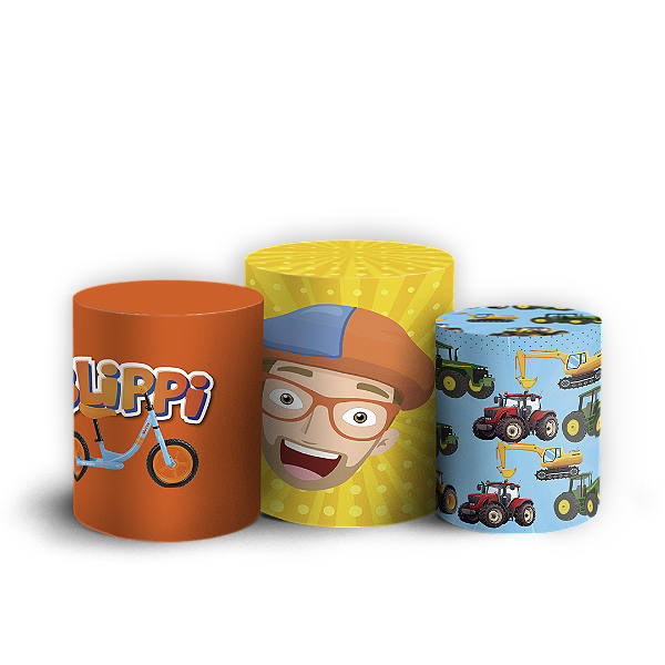 Trio Cilindro - Blippi - Sublimado 3D