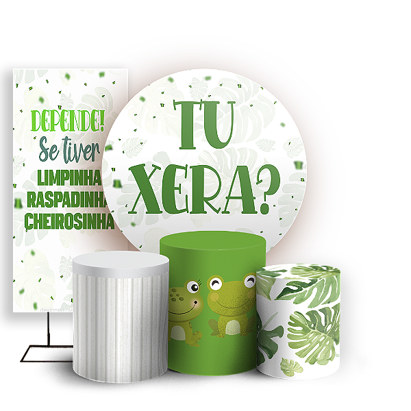 KIT Redondo Trio e Faixa - Carnaval Tu Xera - Sublimado 3D