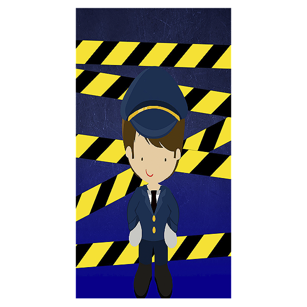 Faixa Lateral - Policia Baby - Sublimado 3D