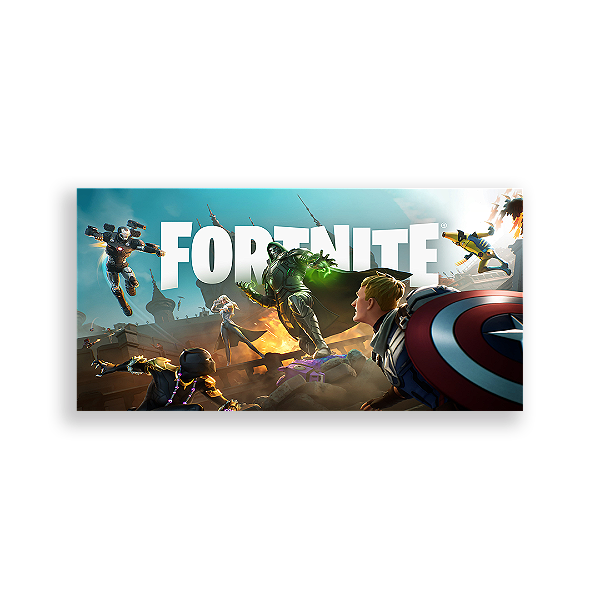 Painel Retangular - Fortnite - Sublimado 3D