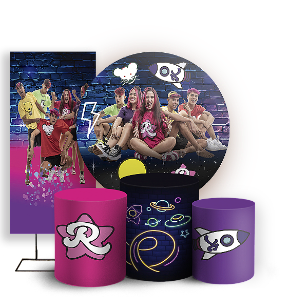 KIT Redondo Trio e Faixa - Os Rosas - Sublimado 3D