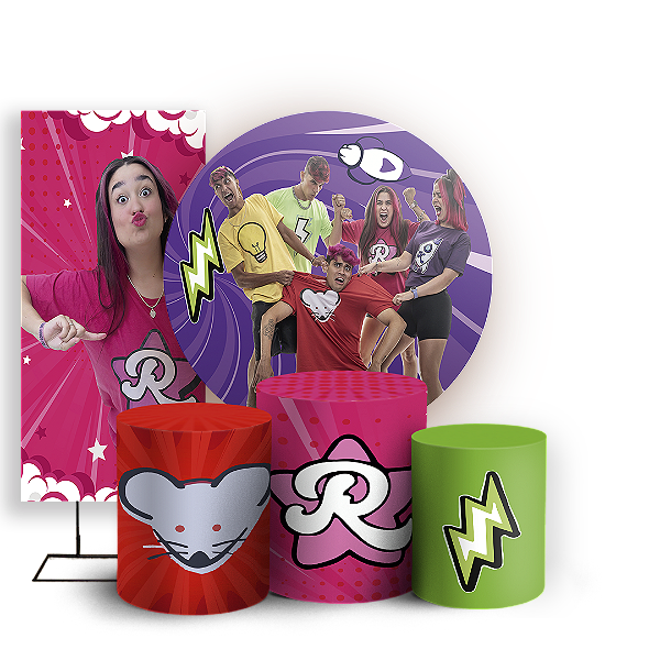 KIT Redondo Trio e Faixa - Os Rosas - Sublimado 3D