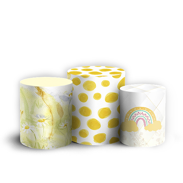 Trio Cilindro - Solzinho - Sublimado 3D