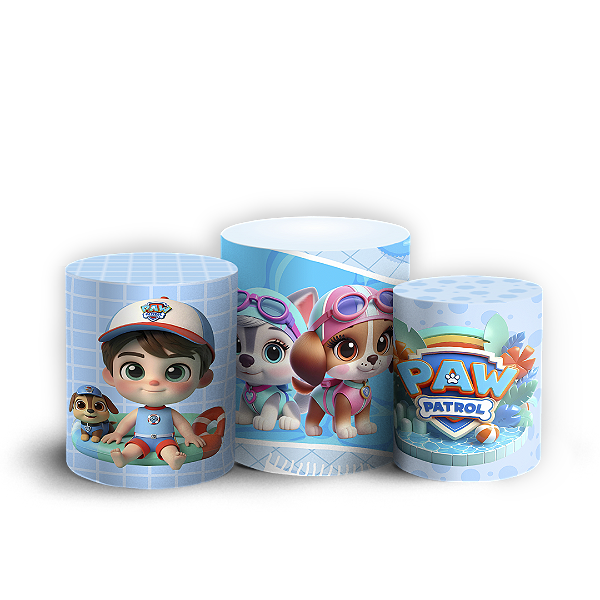 Trio Cilindro - Patrulha Canina - Sublimado 3D