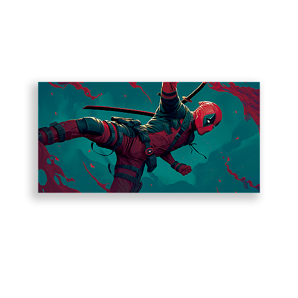 Painel Retangular - Deadpool - Sublimado 3D