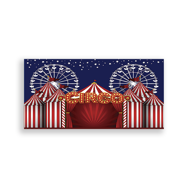 Painel Retangular - Circo - Sublimado 3D