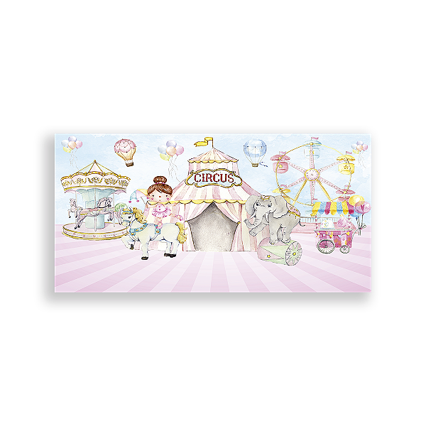 Painel Retangular - Circo - Sublimado 3D