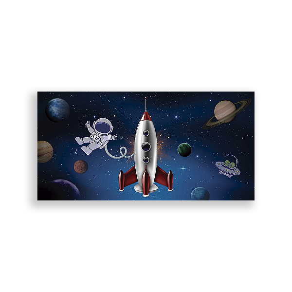 Painel Retangular - Astronauta - Sublimado 3D