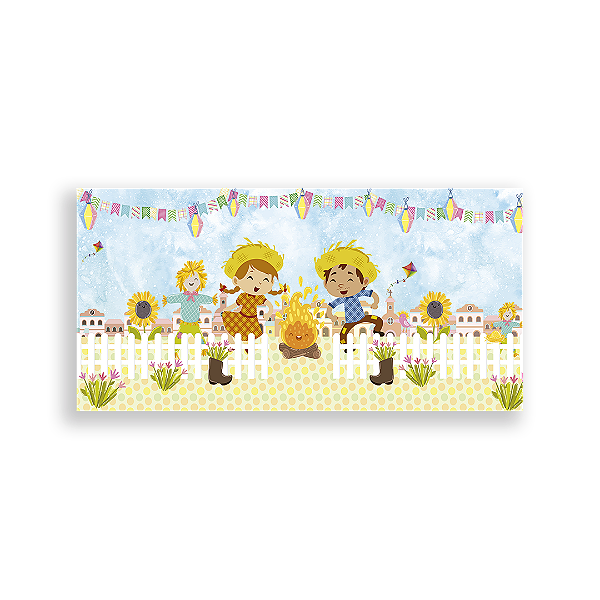Painel Retangular - Festa Junina - Sublimado 3D