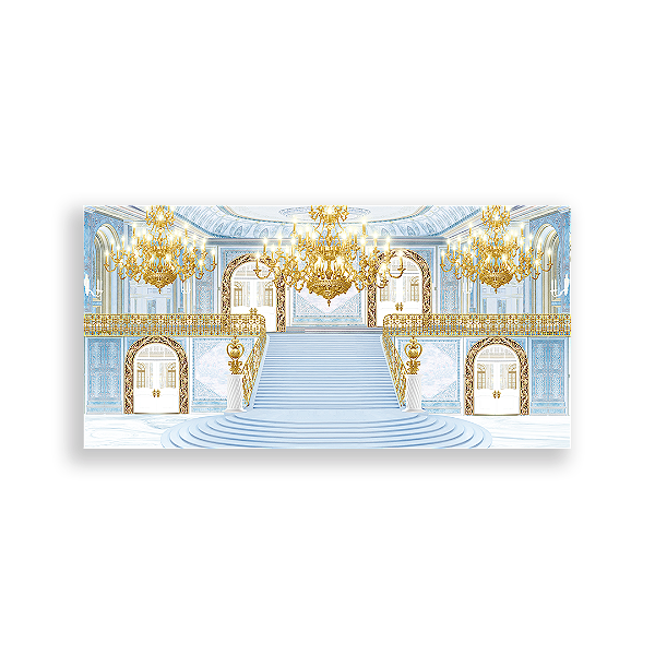 Painel Retangular - Fundo Parede Castelo - Sublimado 3D