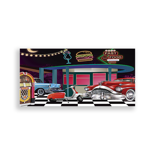 Painel Retangular - Anos 60 - Sublimado 3D