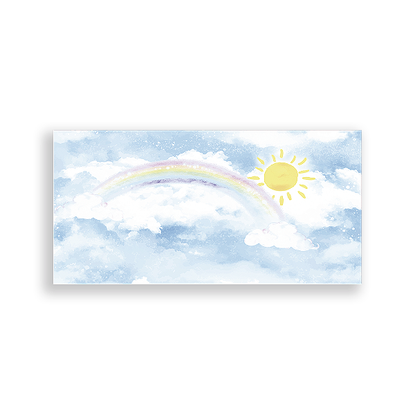 Painel Retangular - Ceu Arco Iris - Sublimado 3D