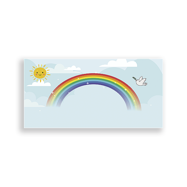 Painel Retangular - Ceu Arco Iris - Sublimado 3D